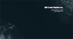 Desktop Screenshot of millcreekstables.com