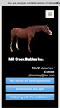 Mobile Screenshot of millcreekstables.com